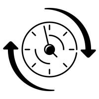 Pictogramme d'une horloge Pictogramme d'une horloge